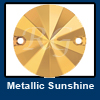 Swarovski 3200 Metallic Sunshine Rivoli Sew On